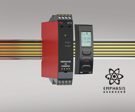 PR 9113A-EMP Temperature / mA converter, EMPHASIS assessed