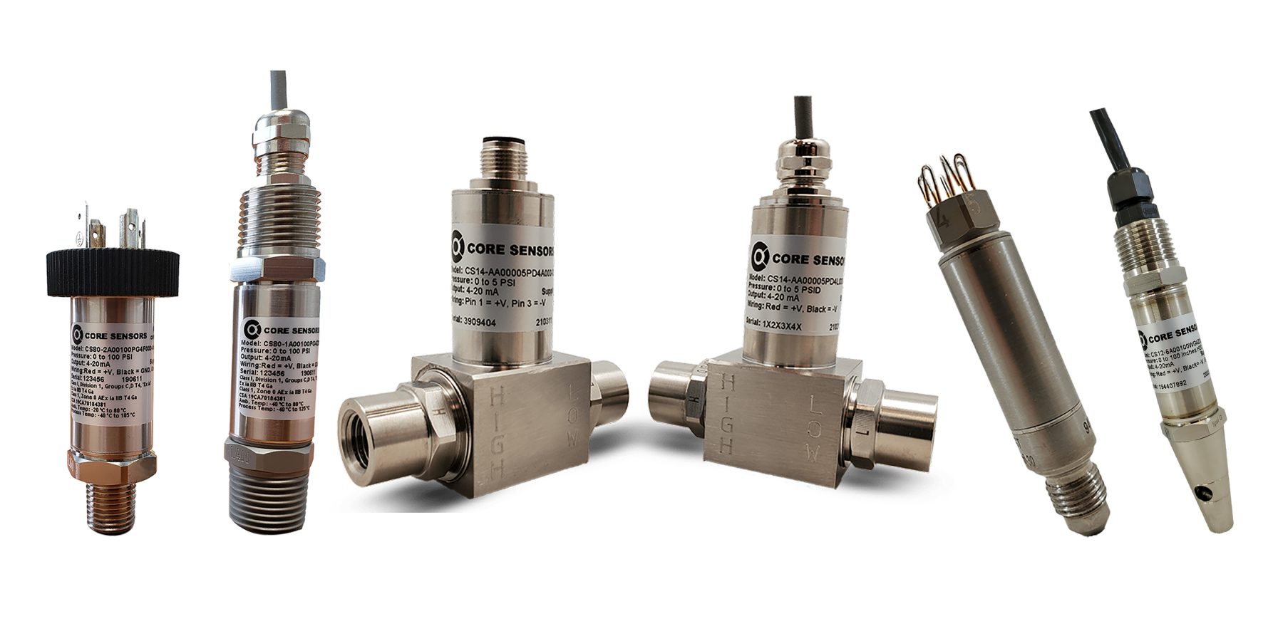 Pressure Transducers Core Sensors Industrial Instrumentation