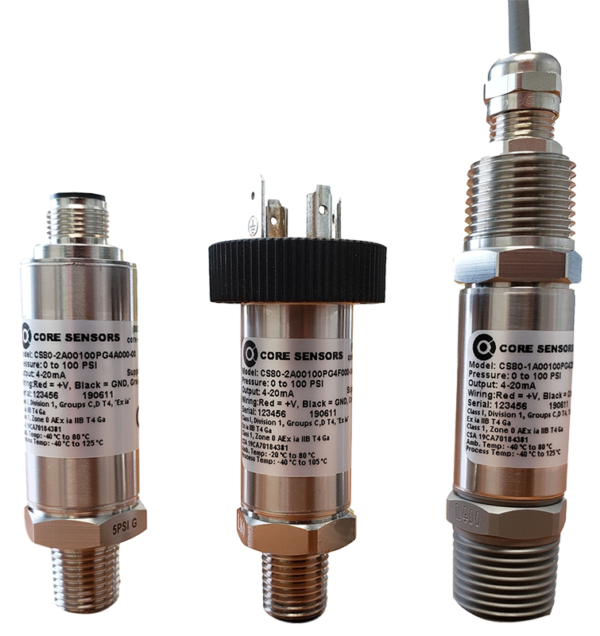 Intrinsically Safe Industrial Pressure Transducers and Transmitters