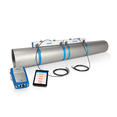 KROHNE-OPTISONIC-6300P-Portable-Ultrasonic-Clamp-On-Flowmeter-Battery-Power-Temporary-Flow-Verification-Water-Wastewater-PSC-Texas